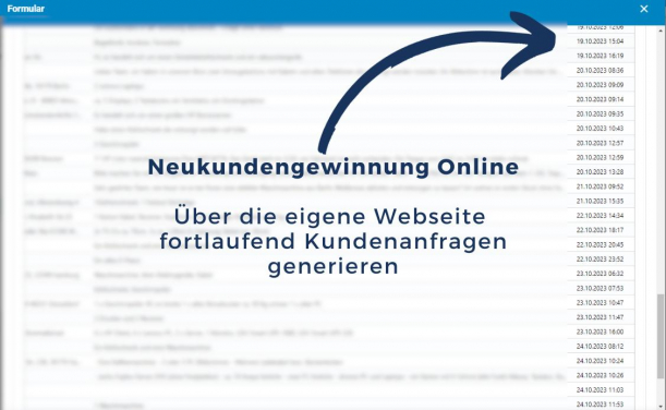 Neukundengewinnung online über eigene Homepage
